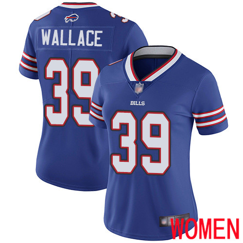 Women Buffalo Bills 39 Levi Wallace Royal Blue Team Color Vapor Untouchable Limited Player NFL Jersey